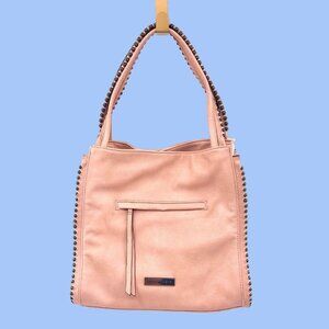 MAX STUDIO PEACH STUD PURSE W/ DEEP POCKETS